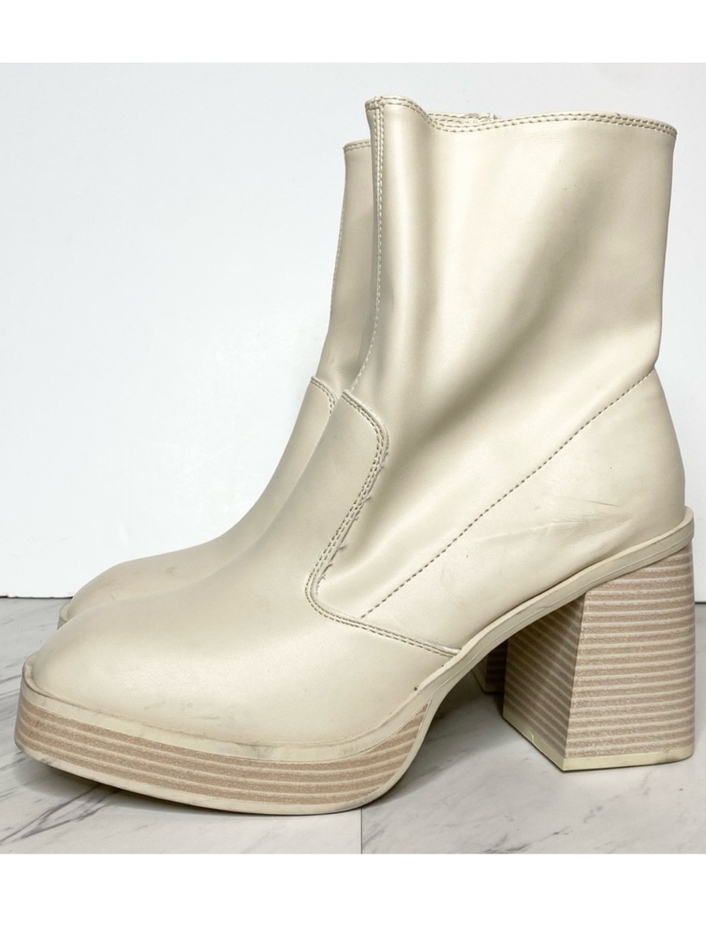 Mia Odie Platform Stacked Heel Boot 8 1/2 M